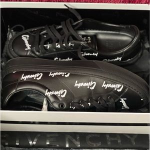 Givenchy City Sport Logo Print Leather Sneakers, Size 44(11)